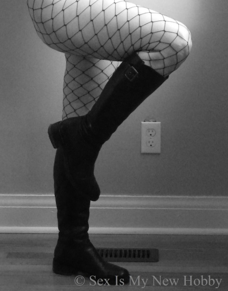 fishnets and boots